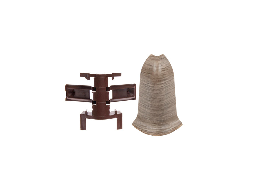 External corner + RAK for Premium matt Sommer Oak skirting board 2 pcs.