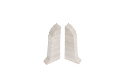 Левая и правая накладки для плинтуса Premium из матового дуба Aspen Oak (2 шт.).