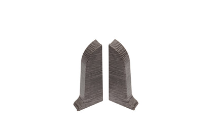 Левая и правая торцевые заглушки для плинтуса Premium, матовый, цвет Rocky Oak, 2 шт.