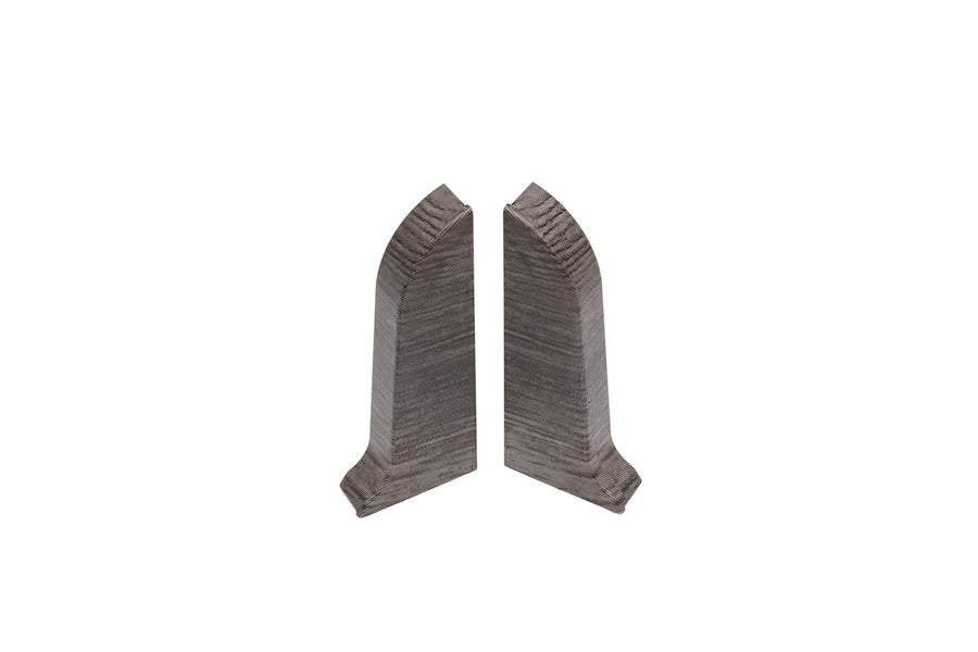 Левая и правая торцевые заглушки для плинтуса Premium, матовый, цвет Rocky Oak, 2 шт.
