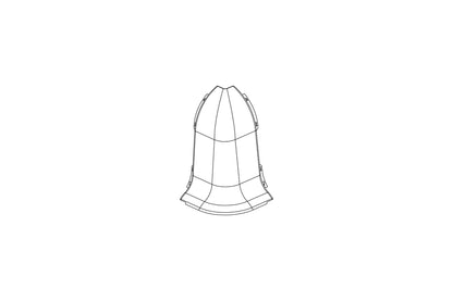 Narożnik zewnętrzny do listwy przypodłogowej Slim mat Dąb Belfast 10szt.