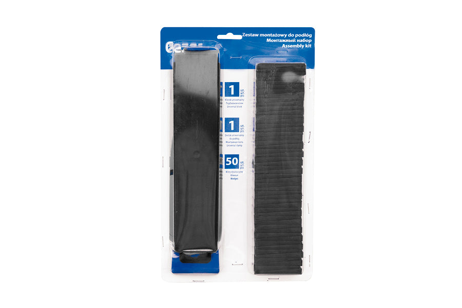 Zestaw montażowy do podłóg kliny dylatacyjne + klocek + docisk 52szt.