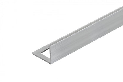 Corner finishing profile for tiles, natural aluminum, 22mm, 2.5m, Silver