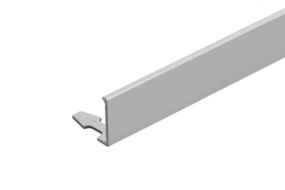 Corner finishing profile for tiles for arches, aluminum anode 22mm 2.5m Silver