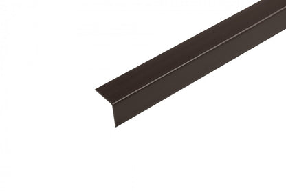 PVC profile angle 20x20x1.1mm L= 1.00m Brown
