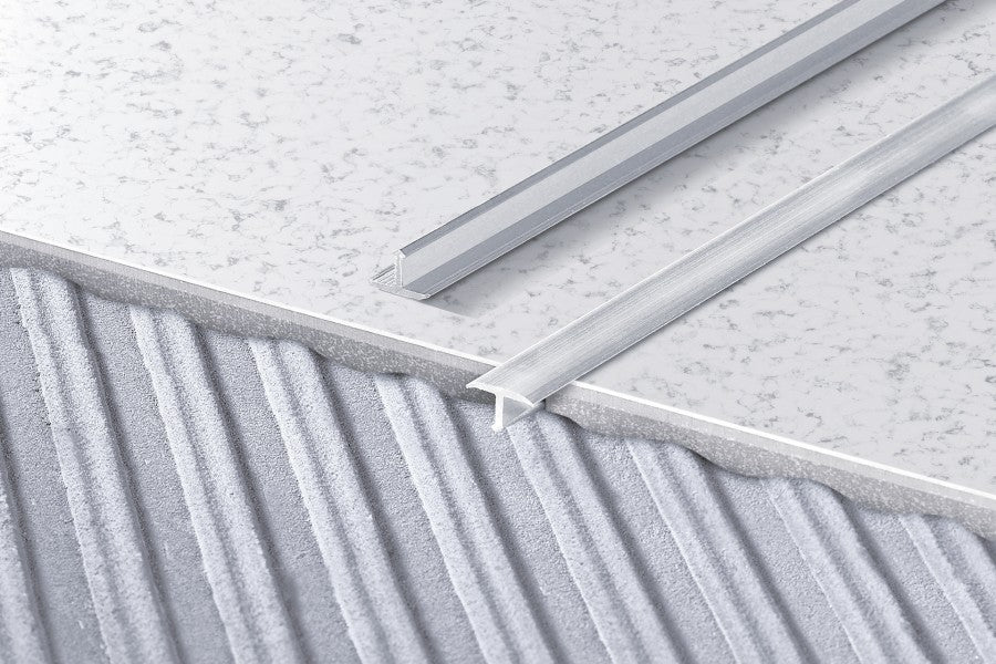 Profil fugowy gładki aluminium naturalne 14mm 2,5m Srebrny