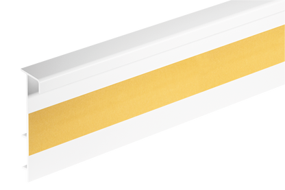 Listwa dywanowa ożebrowana PVC Cezar Biały RAL9003 Mat 2,50m