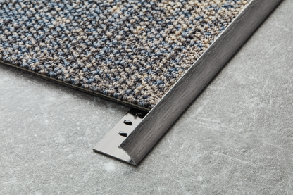 Профиль для отделки ковров AL с зубцами 10 мм, длина = 1,00 м, черный El-Poler