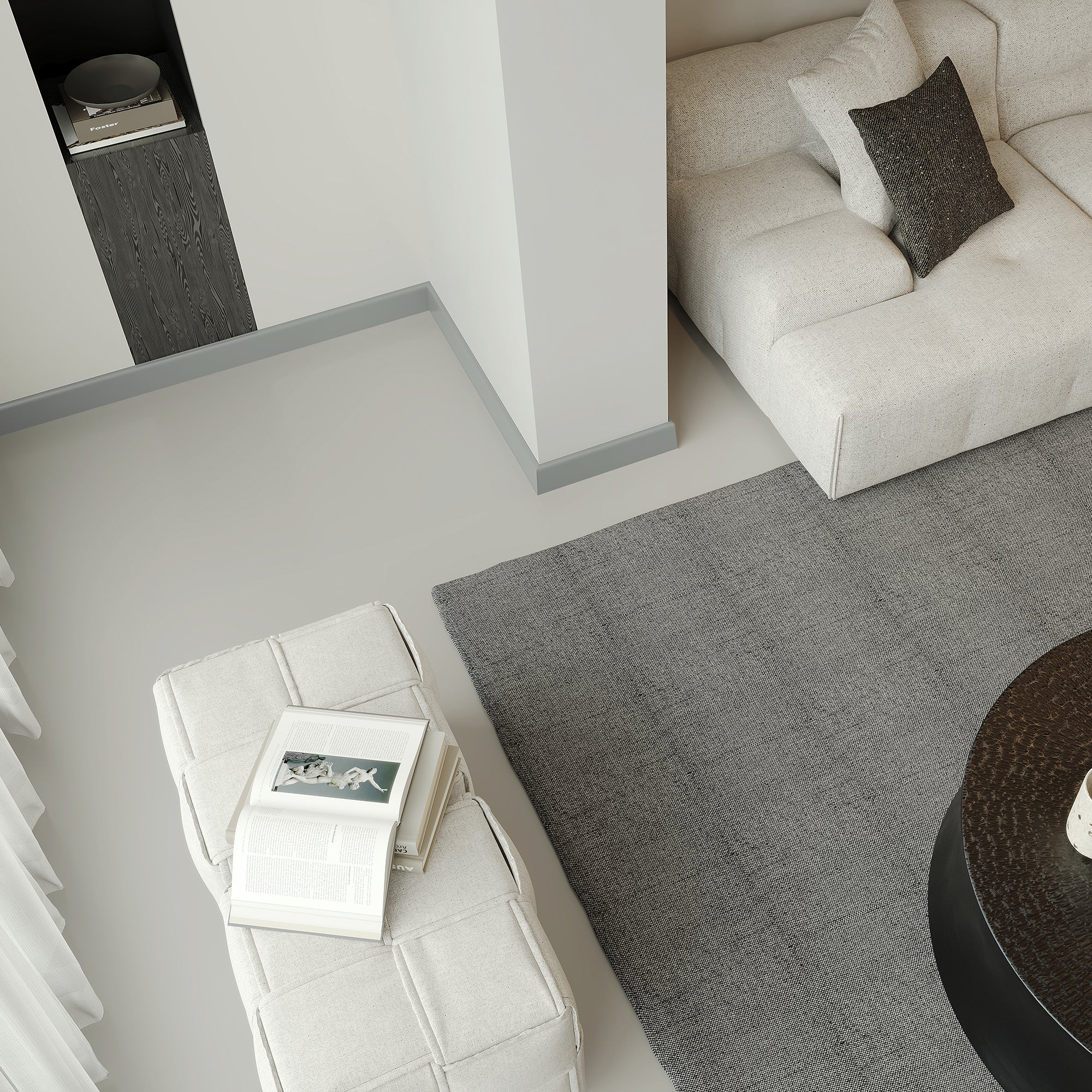 Listwa przypodłogowa 80x14mm  CEZAR EARTH Line Szałwia okleina półmat 2,20m