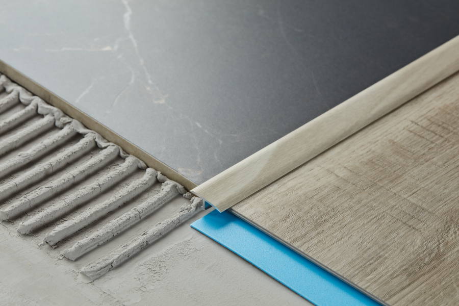 Profil fugowy gładki aluminium laminat 20mm 2,5m Świerk Rosario