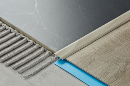 Profil fugowy gładki aluminium laminat 14mm 2,5m Dąb Palony