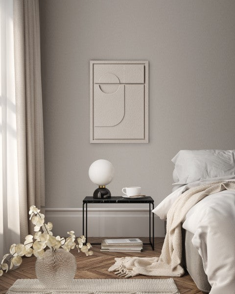 Wall Decor 350x500x18mm GEOMETRIC 2 z mocowaniem Bianco glinka barwiona