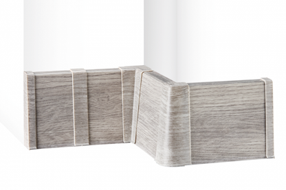 Hi Line skirting board end caps, external corner, 1 set = 2 pcs, Lincoln Mat