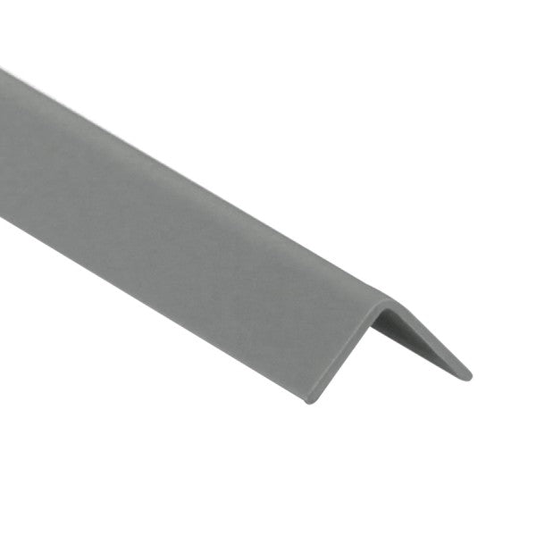 PVC profile angle 50x50x1.1mm L= 1.00m Dark Gray 7037