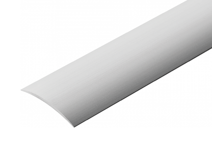 AL protective strip, oval, wide, 40mm, glued, L=3.00m, Silver
