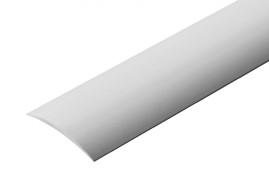 AL protective strip, oval, wide, 40mm, glued, L=3.00m, Silver