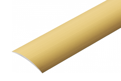 AL protective strip, oval, wide, 40mm, glued, L=2.70m, Gold