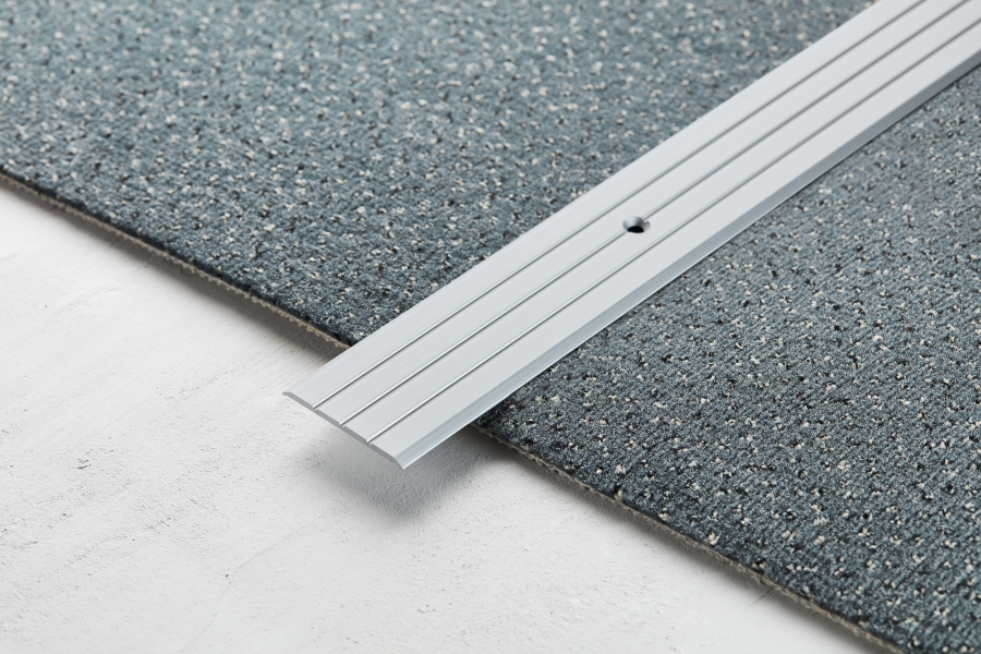 Flat anode aluminum threshold profile 40mm 2.5m Gold
