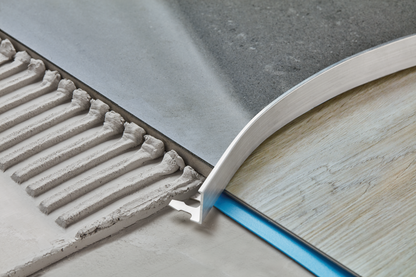 Corner finishing profile for tiles for arches, aluminum anode 15mm 2.5m Silver