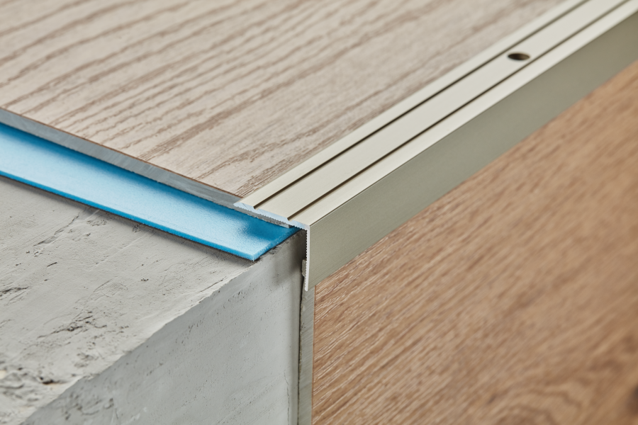Aluminum corner stair profile anode 25x20mm 1m Silver