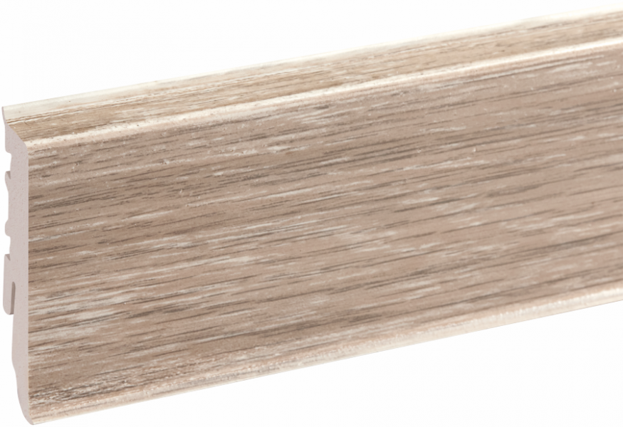 PVC skirting board MASTERLINE 17.1x61.5mm L= 2.20m Saintes Oak Matt