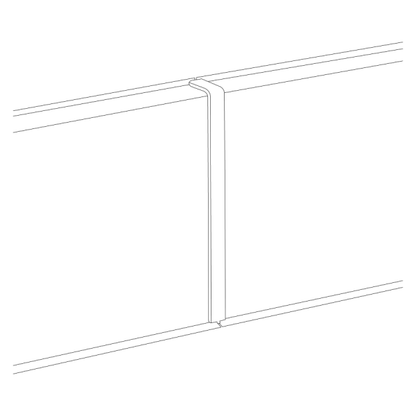 End caps for MASTERLINE strip 17.2x81.5mm strip connector 1 set = 2 pcs Napoli Mat