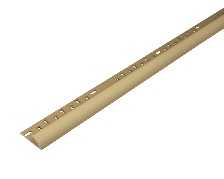 Profil do wykładzin AL zakończeniowy 10mm L= 2,00m Złoty