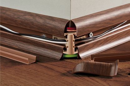 Narożnik zewnętrzny + RAK do listwy przypodłogowej Premium mat Dąb Verden/Tarbek Miodowy 2szt.