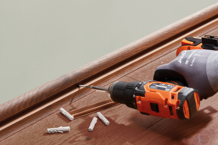 PVC Premium Classic skirting board 22x59mm L=2.20m Apple Tree Old Mat