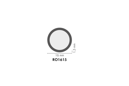Rura okrągła aluminiowa 16x1,5mm Cezar Naturalny 1m