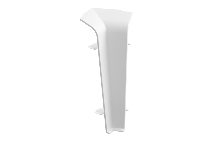 Internal corner for SOFTline skirting board 22.5x75mm 1 pack = 10 pcs. Cool White Matte