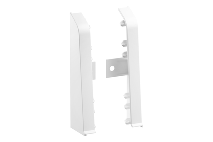 SOFTline skirting board end caps 22.5x75mm 1 pack = 10 sets (L+P) = 20 pcs. Cool White Matte