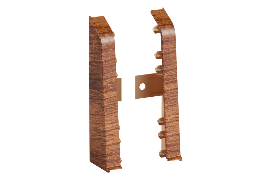 SOFTline skirting board end caps 22.5x75mm 1 pack = 10 sets (L+P) = 20 pcs Cantabrian Oak Matte
