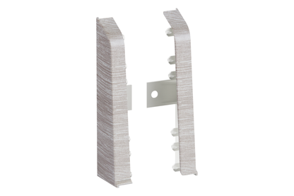 SOFTline skirting board end caps 22.5x75mm 1 pack = 10 sets (L+P) = 20 pcs Santiago Ash matt