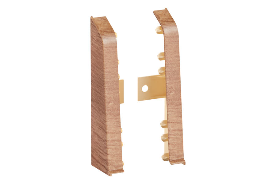 SOFTline skirting board end caps 22.5x75mm 1 pack = 10 sets (L+P) = 20 pcs Celtic Oak matt