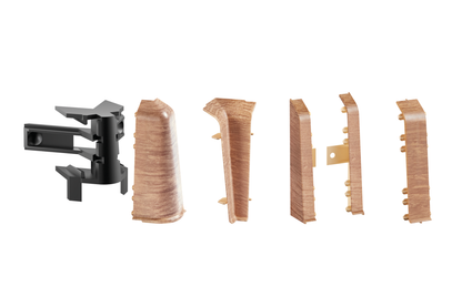 SOFTline skirting board connector 22.5x75mm 1 pack = 10 pcs Celtic Oak 2594 matt