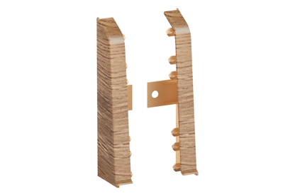 SOFTline skirting board end caps 22.5x75mm 1 pack = 10 sets (L+P) = 20 pcs Corfu matt