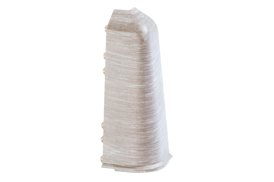 External corner for SOFTline skirting board 22.5x75mm 1 pack = 10 pcs Santiago Ash matt