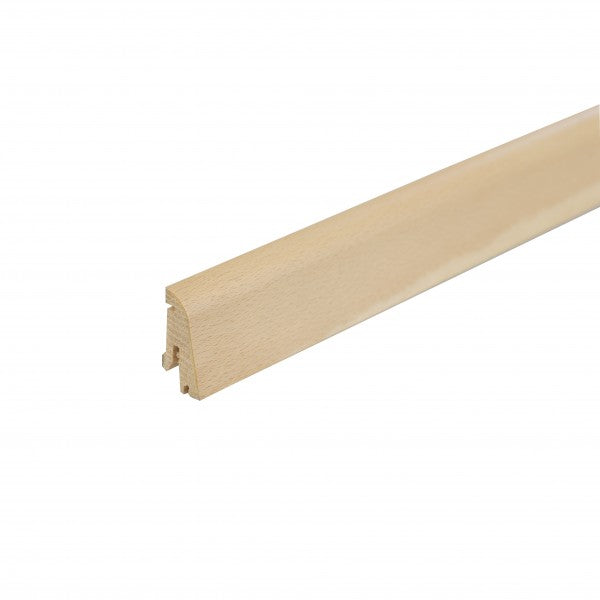 Wooden skirting board 38mm L= 2.50m Beech Clear