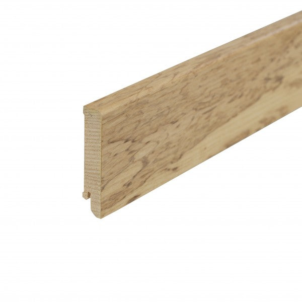 Wooden skirting board 80mm L= 2.50m Rustic Ash