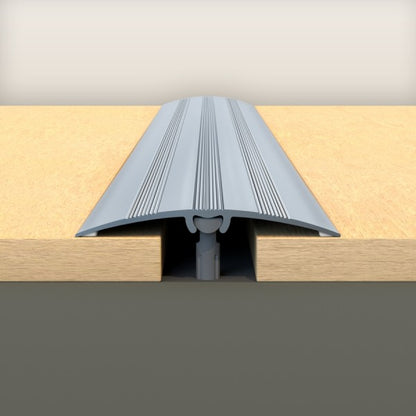 AL protective strip, push-in, with groove, 47mm, L= 0.83m, Silver