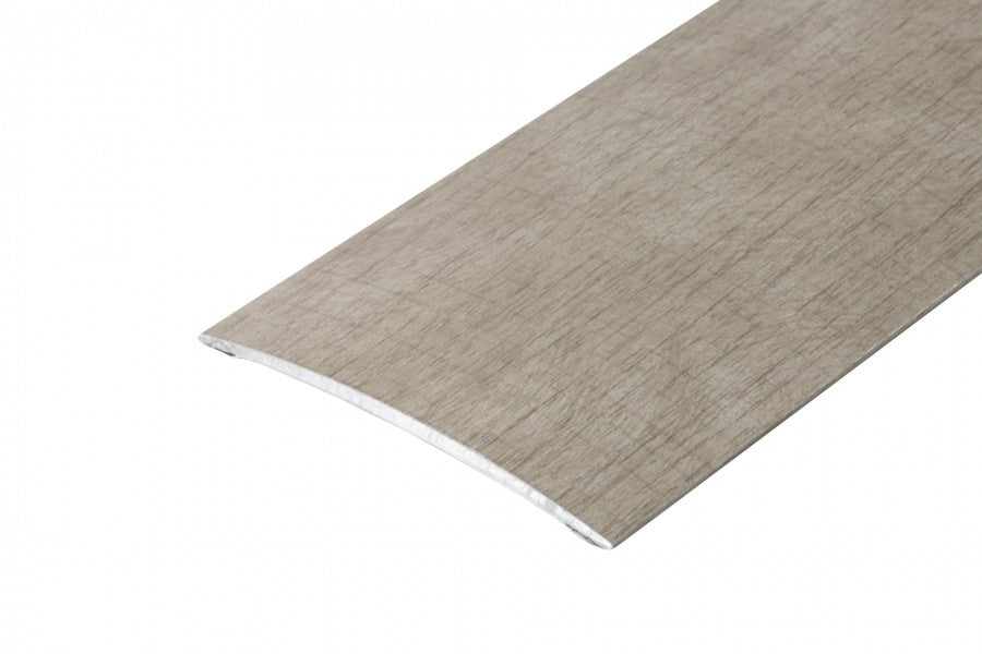 Oval threshold profile glued aluminum laminate 80mm 2m Avero Oak