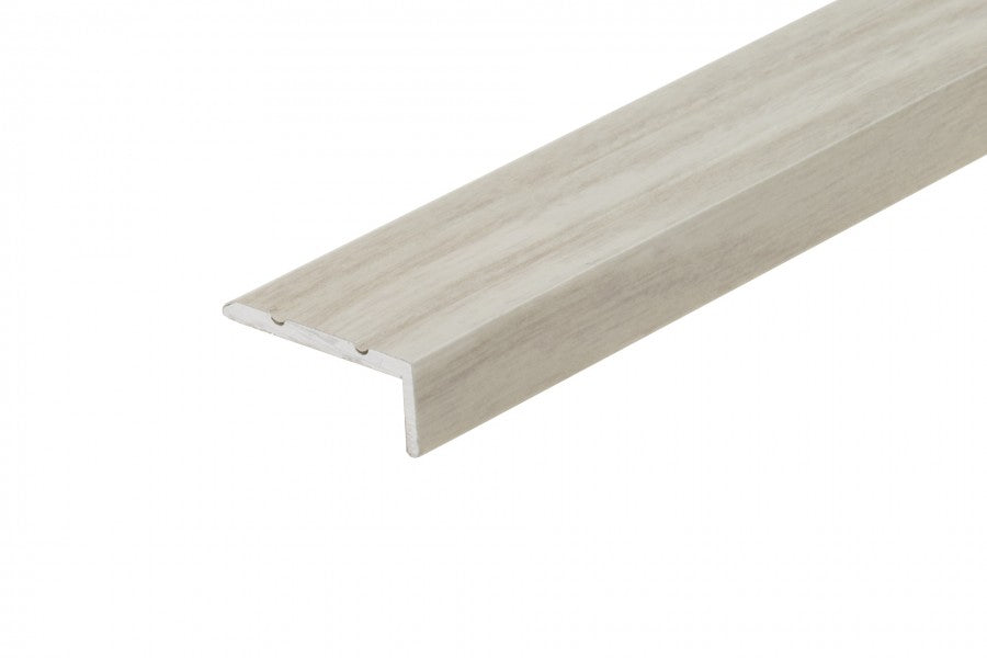 Profil schodowy narożny klejony aluminium laminat 25x10mm 2,7m Dąb Wiejski