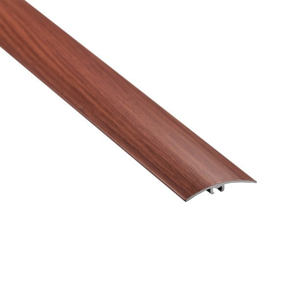 ПВХ профиль с защелкивающимся креплением, ширина 40 мм, 2 в 1, длина = 0,90 м, цвет красного дерева.