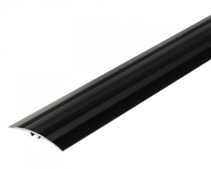 AL protective strip, push-in, with groove, 47mm, L= 1.86m, Black