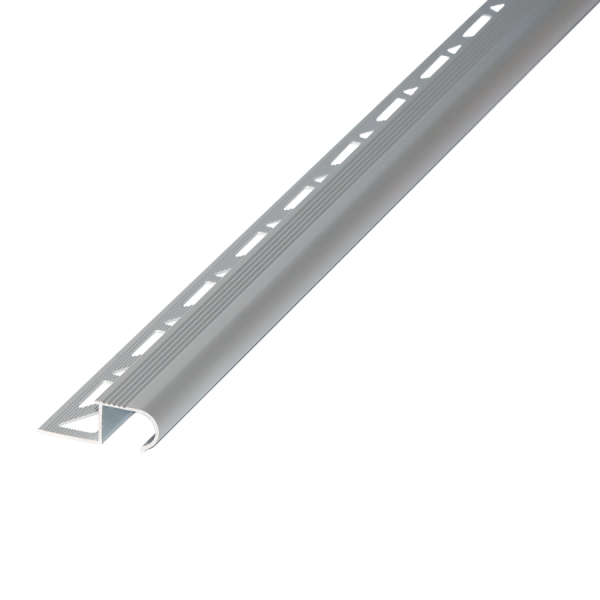 AL stair profile oval zet 12mm L= 2.50m Silver EXTERNAL K15