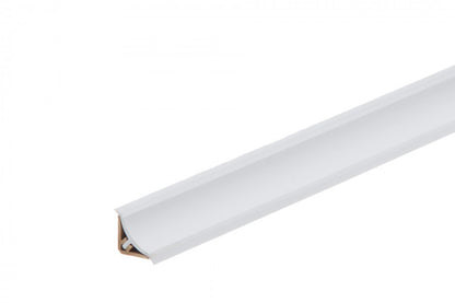 Narrow concave countertop strip BL 22mm PVC 3m Cold White Gloss