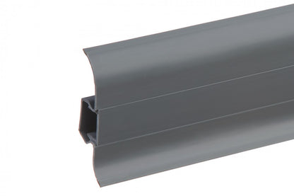 PVC Premium Classic skirting board 22x59mm L=2.20m Matte Gray