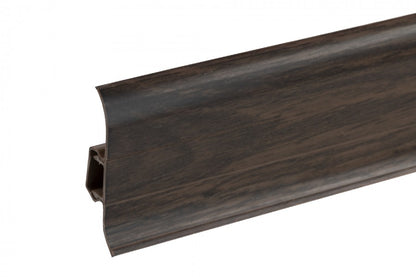 PVC Premium Classic skirting board 22x59mm L= 2.20m Congo Oak Matt