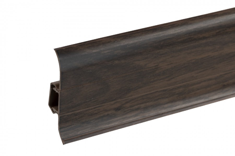 PVC Premium Classic skirting board 22x59mm L= 2.20m Congo Oak Matt